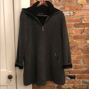 Women’s Giesswein hooded wool jacket